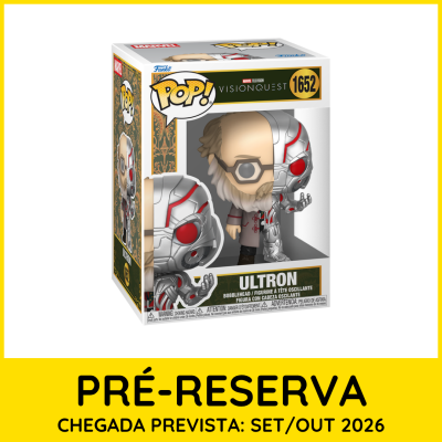 Funko Pop ULTRON Marvel Visionquest caixa com figura robô e humana