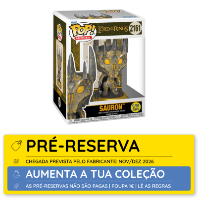 Figura Funko Pop Sauron do Senhor dos Anéis na caixa