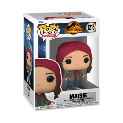 Figura Funko Pop! Maisie do Jurassic World na caixa
