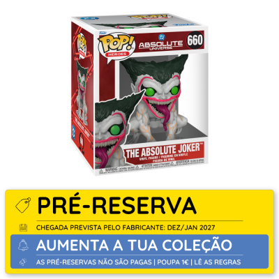 Figura de vinil Funko Pop! The Absolute Joker na sua caixa original