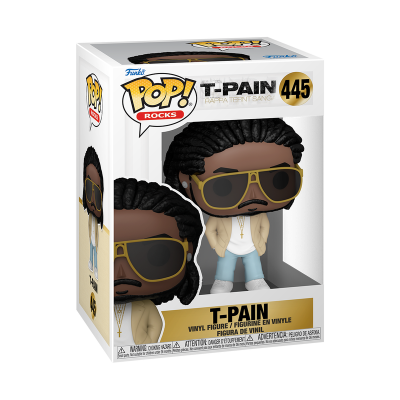 Figura Funko Pop! Rocks T-Pain nº 445 na embalagem