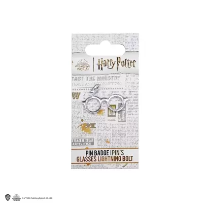 Pin Harry Potter óculos com raio em embalagem