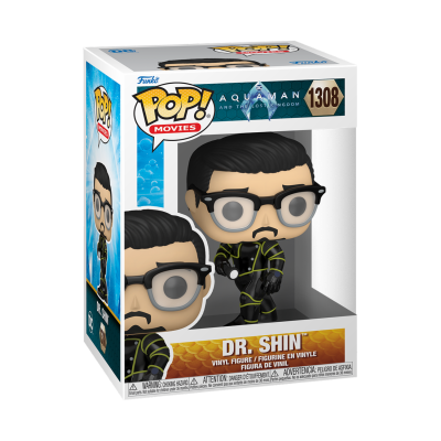 Funko Pop Dr. Shin de Aquaman and the Lost Kingdom em caixa