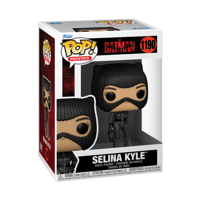 Figura Pop! vinil Selina Kyle Batman na embalagem