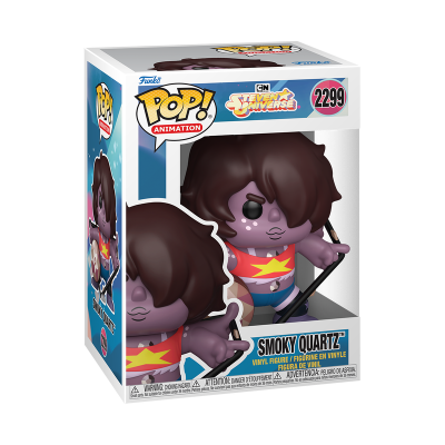 Funko Pop figura de Smoky Quartz de Steven Universe na embalagem