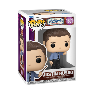 Funko Pop! Justin Russo da série The Wizards em caixa com janela