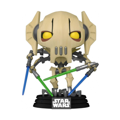 Figura colecionável General Grievous Star Wars com sabres de luz