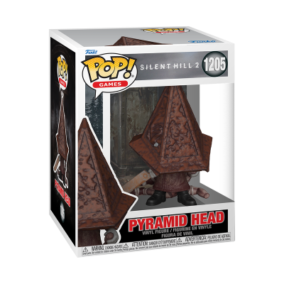 Figura Funko Pop Pyramid Head de Silent Hill 2 na caixa