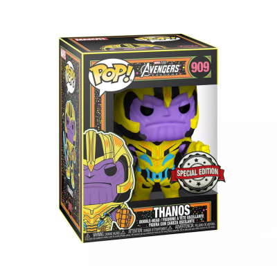 Figura POP! Thanos Avengers 909 em caixa com etiqueta Special Edition
