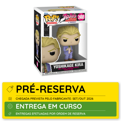 Funko Pop Yoshikage Kira JoJos Bizarre Adventure na caixa