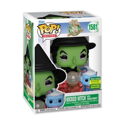 Figura Funko Pop! Movies 1581 Wicked Witch com macaco azul na caixa