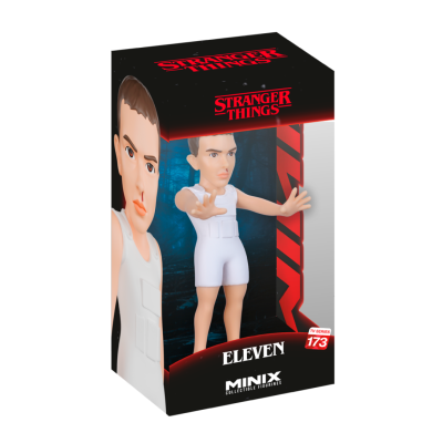 Boneco Eleven da série Stranger Things em caixa Minix 173