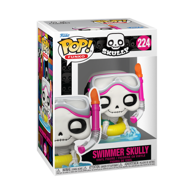 Figura Funko Pop Swimmer Skully de vinil com máscara e snorkel em caixa