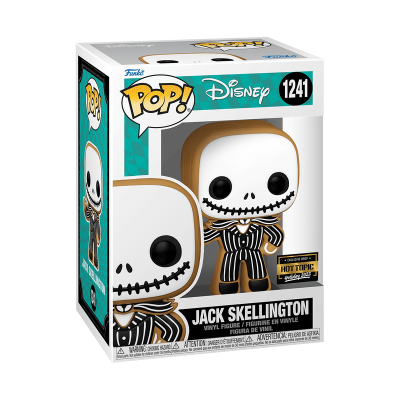 Figura Pop! de vinil Jack Skellington da Disney em caixa transparente