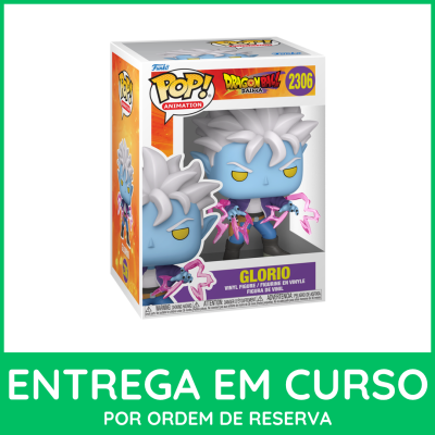 Funko Pop Glorio Dragon Ball vinil na caixa