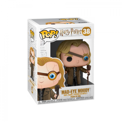 Boneco Funko Pop! Mad-Eye Moody Harry Potter 38 em embalagem branca