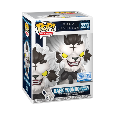 Figura Funko Pop! Baek Yoonho (Silver Mane) em caixa Solo Leveling 2273