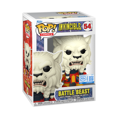 Figura Funko Pop! Battle Beast Invincible dentro de caixa