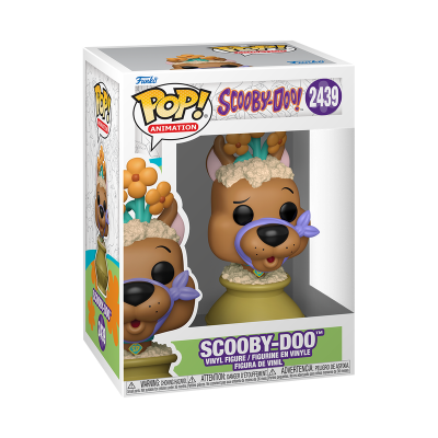 Funko Pop! Scooby-Doo vinil nº2439 com fantasia de flores e fita lilás