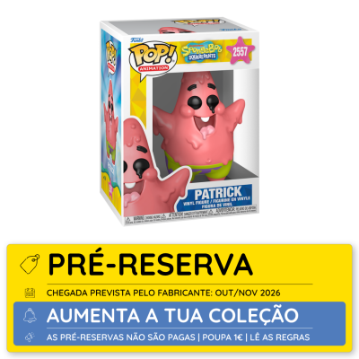 Boneco Funko Pop! Patrick da SpongeBob em embalagem