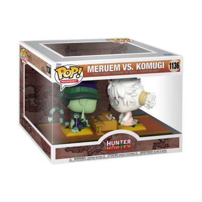 Figura Pop! vinil Meruem vs. Komugi a jogar shogi em embalagem Hunter x Hunter