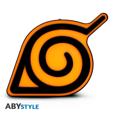 Objeto decorativo com símbolo laranja e preto da Vila da Folha.