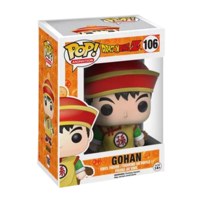 Figurina de vinil Gohan Dragon Ball Z na caixa