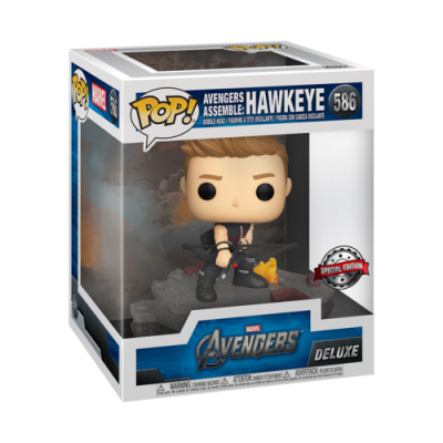 Figura Funko Pop Hawkeye Avengers Assemble na caixa