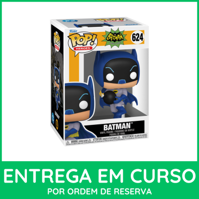 Figura Pop! Batman da série clássica de TV em embalagem