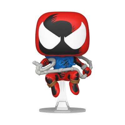Figura Funko Pop Homem-Aranha com camisola azul e corda cinzenta