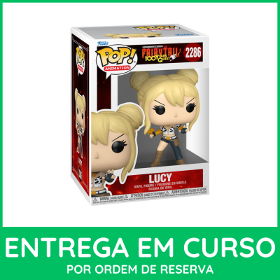 Figura Funko Pop Lucy Fairy Tail 100 Years Quest em caixa