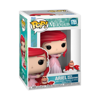 Funko Pop Ariel com Sebastião da coleção The Little Mermaid