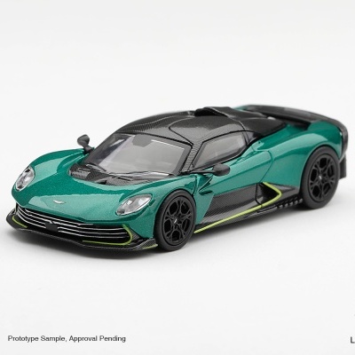Miniatura de carro desportivo verde e preto