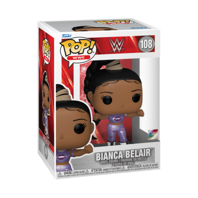 Caixa de Funko Pop da WWE Bianca Belair número 108