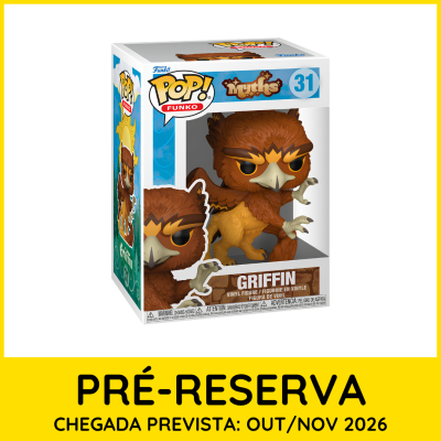 Figura Funko Pop! Myths Grifin número 31 em caixa com aviso PRÉ-RESERVA