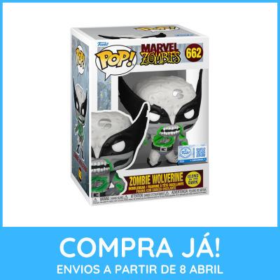Funko Pop! Marvel Zombies Zombie Wolverine número 662 em caixa branca