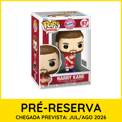 Figura colecionável POP! Football do jogador Harry Kane em caixa