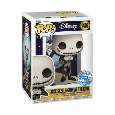 Funko Pop Jack Skellington como O Rei em caixa