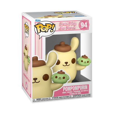 Figura de vinil Funko Pop! Pompompurin número 94 na caixa da coleção Hello Kitty And Friends