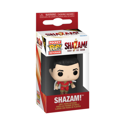 Figura Funko Pop! chaveiro Shazam facto vermelho dourado caixa original