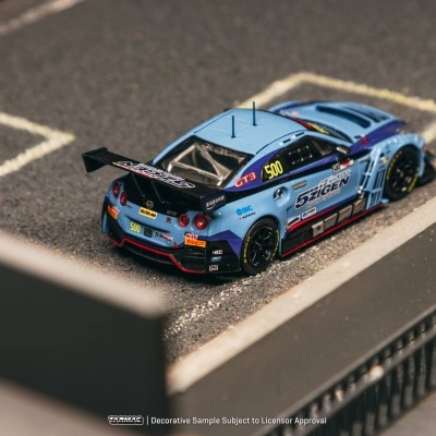 Miniatura de carro de corrida azul claro 5ZIGEN MOTOR SPORTS