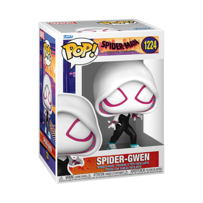 Funko POP de Spider-Gwen em caixa