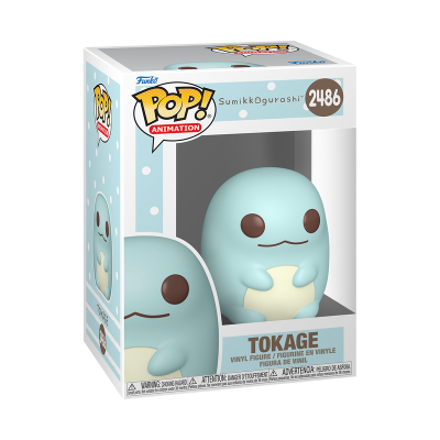 Figura Funko Pop Tokage da animação Sumikkogurashi na embalagem