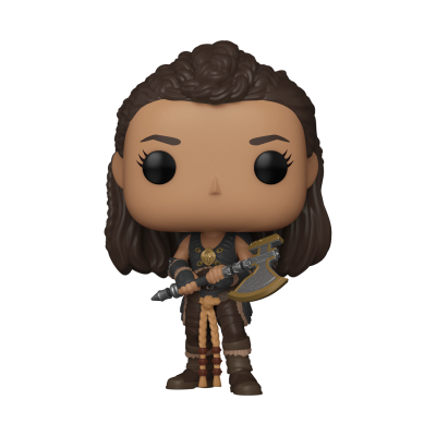 Figura de vinil guerreira com machado