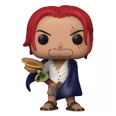 Figura colecionável estilizada com cabelo vermelho e roupa colorida