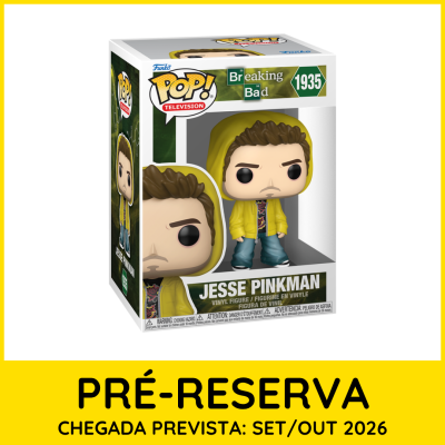 Figura Funko Pop! Jesse Pinkman de Breaking Bad com casaco amarelo em caixa
