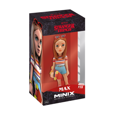 Figura colecionável Max Minix Stranger Things na caixa