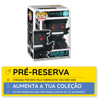 Funko Pop! Animation Kaiju No. 9 figura vinil na embalagem
