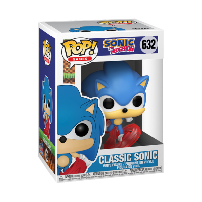 Figura de vinil Classic Sonic dentro de caixa Pop! Games nº 632