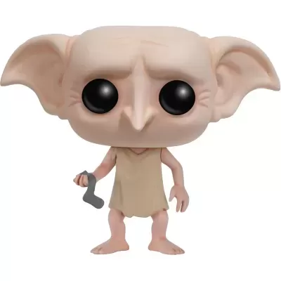 Figura Funko Pop personagem com tunica bege e orelhas grandes